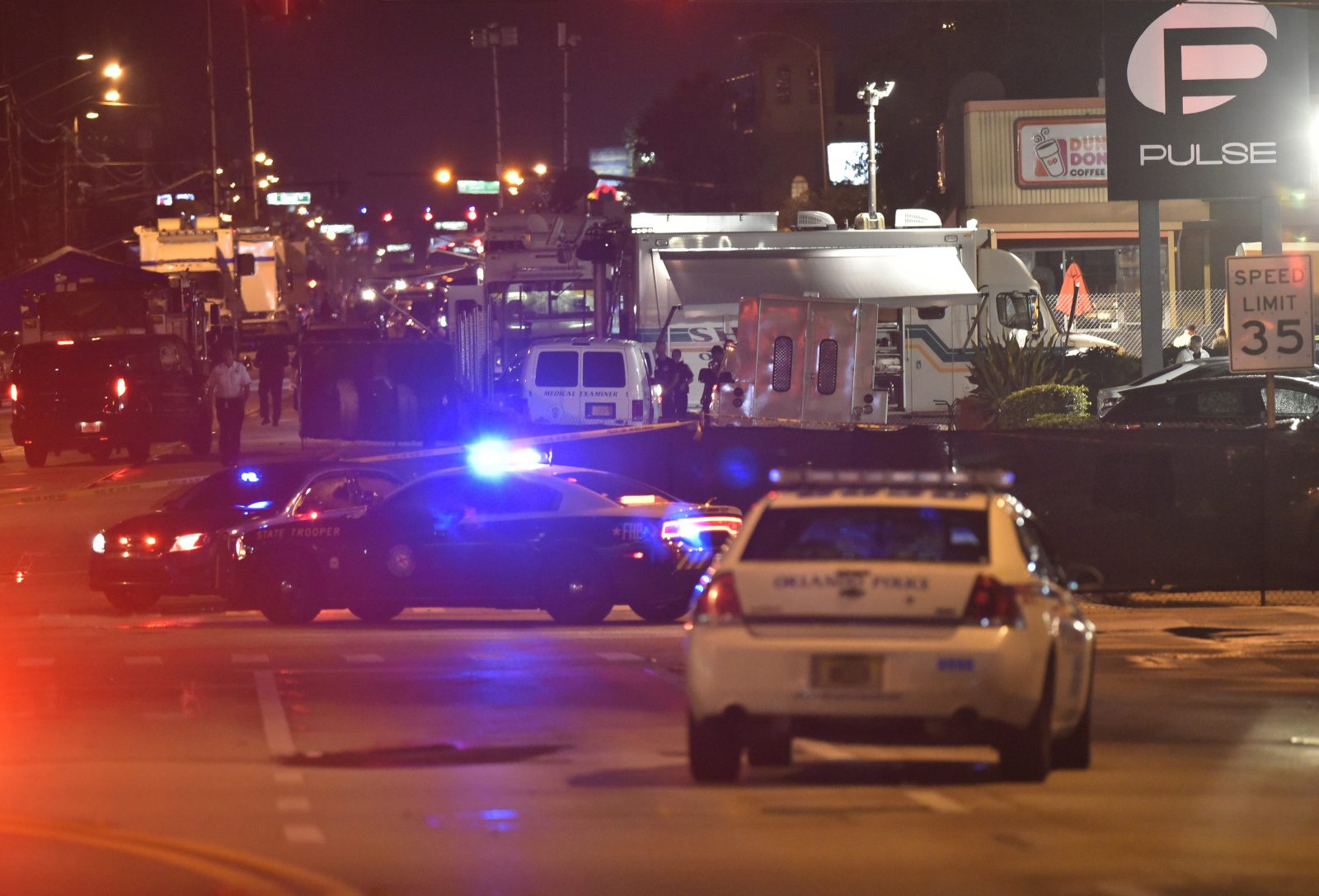 police cars in front of Pulse night club